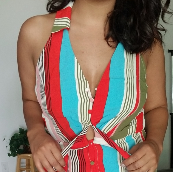 FANCY SEEING YOU HERE STRIPE MAXI DRESS - Picture 6 of 13